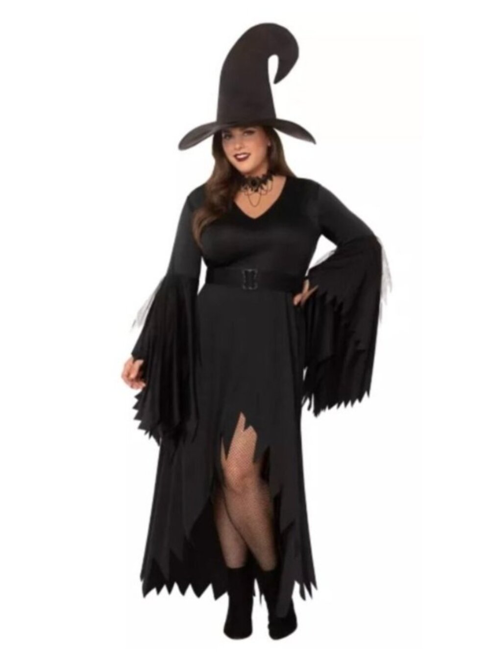 Spirit Gothic Witch Costume Adult S/M 4-8 Complete Halloween Costume Read Desc